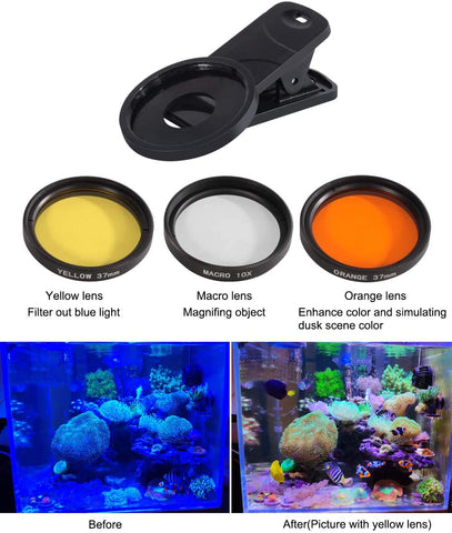 Aquarium Choice Coral Lens Filter Kits for Phone